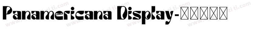 Panamericana Display字体转换